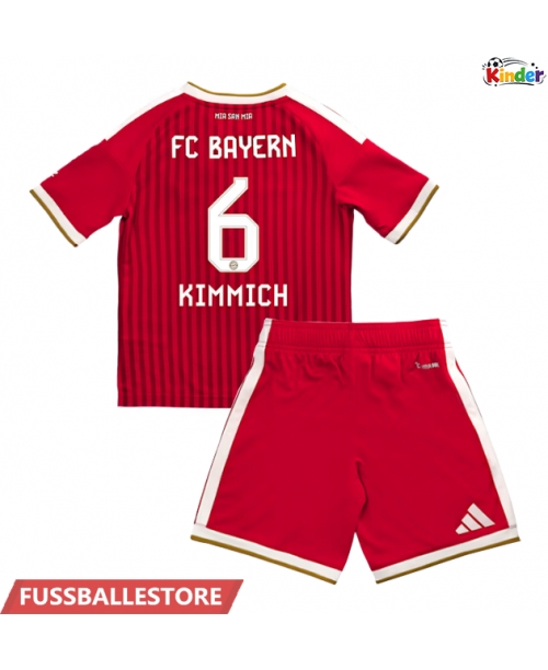 Günstige Bayern Munich Joshua Kimmich #6 Heimtrikotsatz Kinder 2026-27 Kurzarm (+ Kurze Hosen)